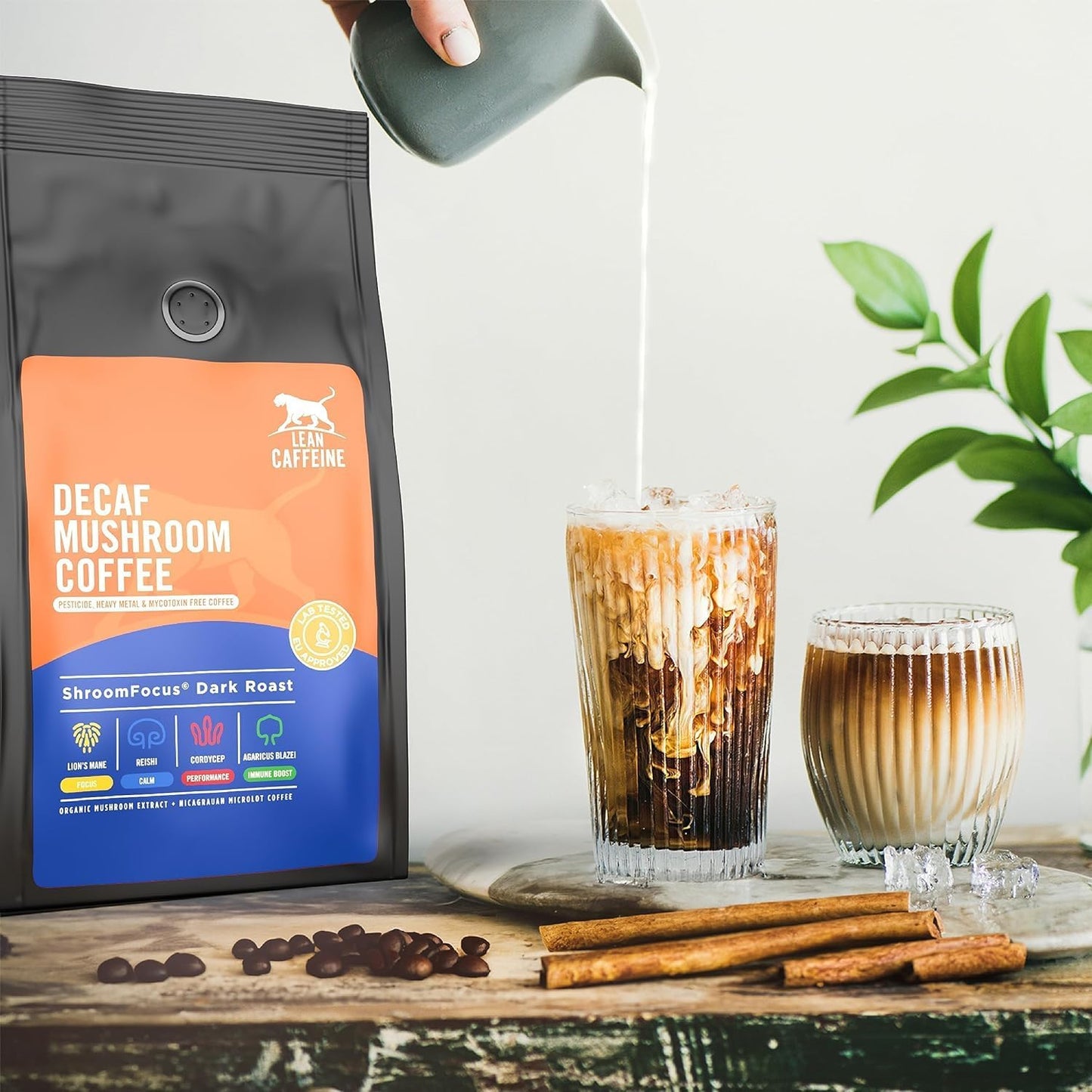 EU Organic Mushroom Extract Decaf Coffee