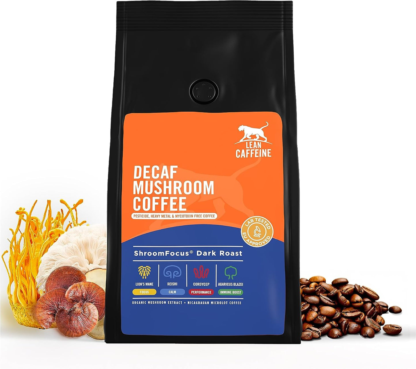 EU Organic Mushroom Extract Decaf Coffee