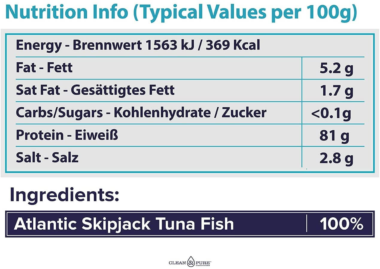 Clean & Pure Bonito Flakes Nutritional Info
