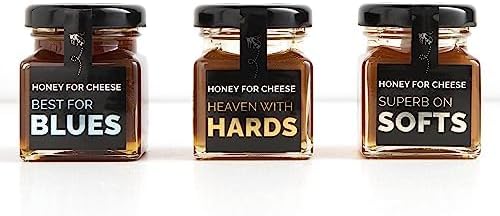 Honey for Life Raw Honey Gift Set – 3 Mini Honey Jars for Cheese Pairing | Jarrah, Marri & Southern Yate Honey | 100% Raw Western Australian Honey