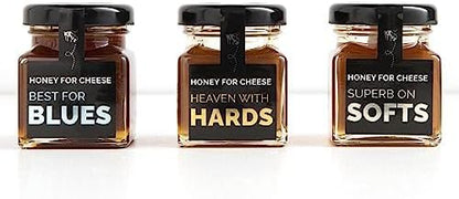 Honey for Life Raw Honey Gift Set – 3 Mini Honey Jars for Cheese Pairing | Jarrah, Marri & Southern Yate Honey | 100% Raw Western Australian Honey