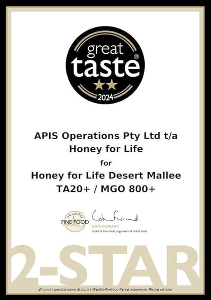 Strong Active Honey TA20+ / MGO 800+ Raw Australian Honey | Stronger Than Manuka | Cold Pressed & Unpasteurised | 260g
