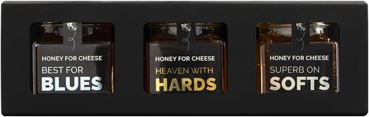 Honey for Life Raw Honey Gift Set – 3 Mini Honey Jars for Cheese Pairing | Jarrah, Marri & Southern Yate Honey | 100% Raw Western Australian Honey
