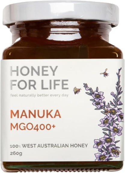 HONEY FOR LIFE Australian Monofloral Manuka Honey MGO 400+
