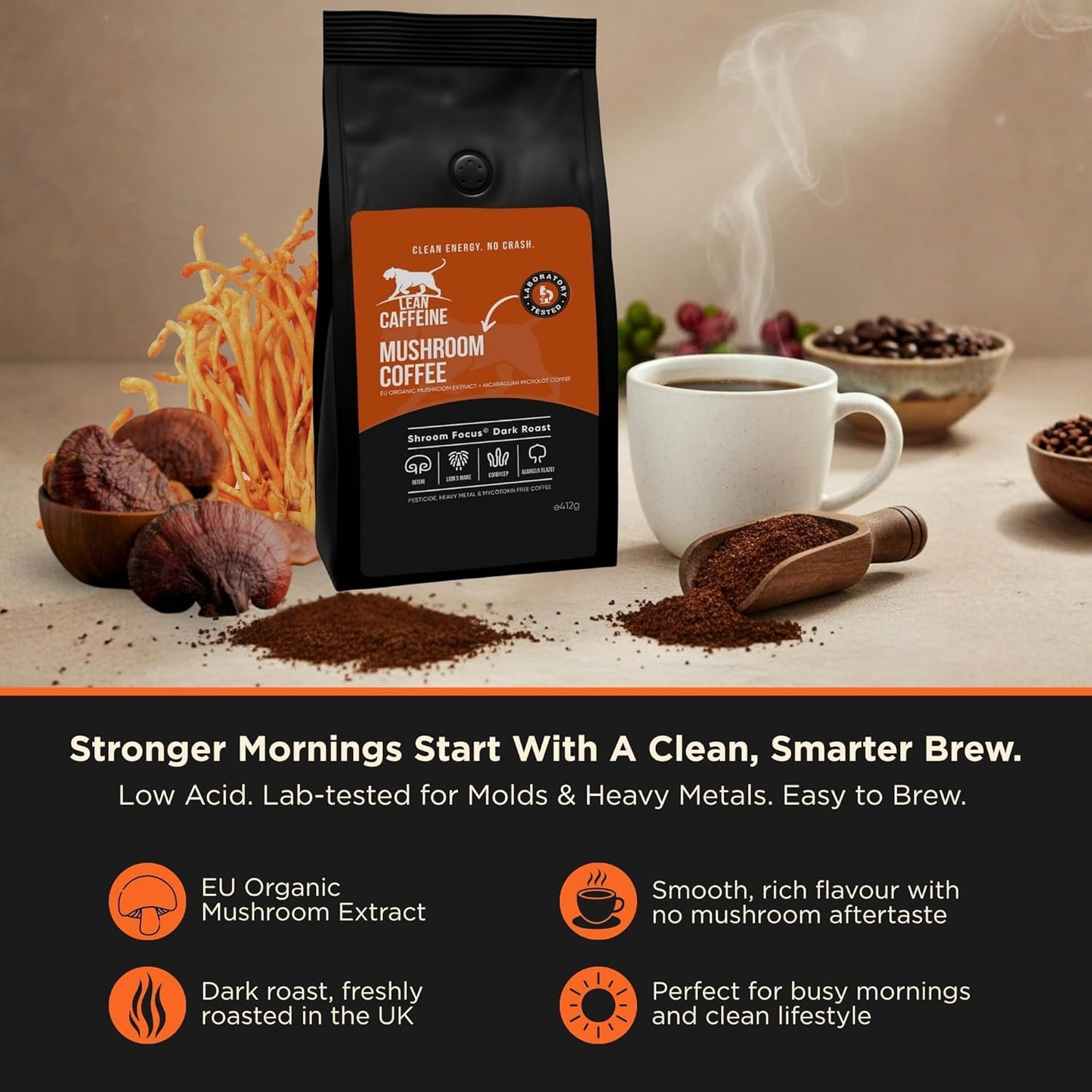 EU Organic Mushroom Extract Coffee