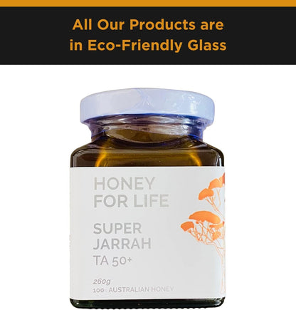 Honey For Life Super Jarrah TA50+ / MGO 1600+ Raw Australian Honey – Stronger Than Manuka Honey