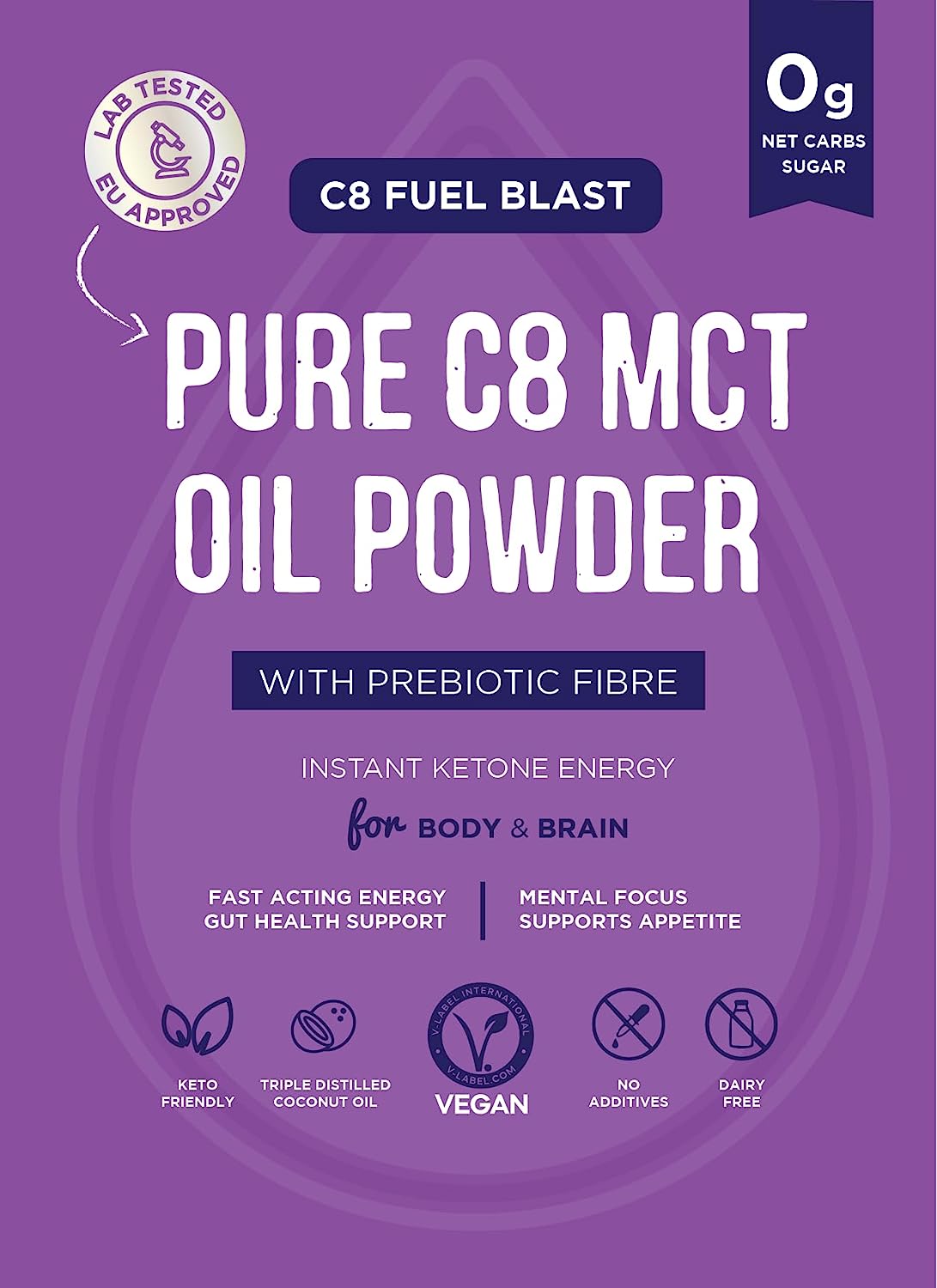 Clean & Pure Premium C8 MCT Oil Powder