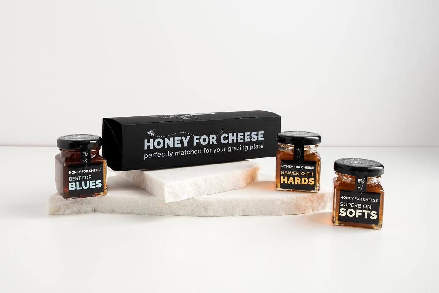 Honey for Life Raw Honey Gift Set – 3 Mini Honey Jars for Cheese Pairing | Jarrah, Marri & Southern Yate Honey | 100% Raw Western Australian Honey