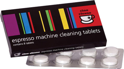 Cino Cleano Coffee Machine Cleaning Tablets (8) by Cafetto Australia | Compatible with home coffee machines | Espresso Machine Cleaning Tablets - Safe for your machine and you