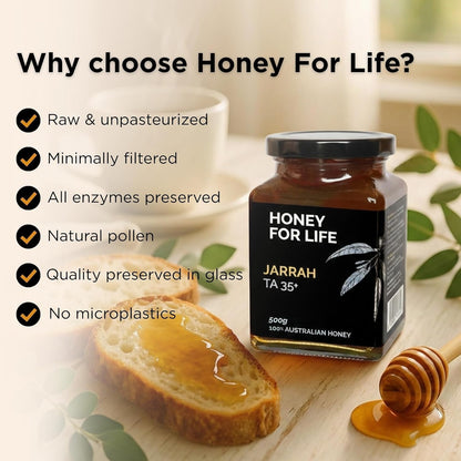 Honey For Life Marri Honey TA35+ / MGO 1125+ – Raw Australian Active Honey