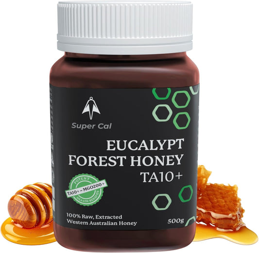 Super Cal Active Eucalypt Raw Honey TA10+ | MGO 250+ Equivalent | 500g