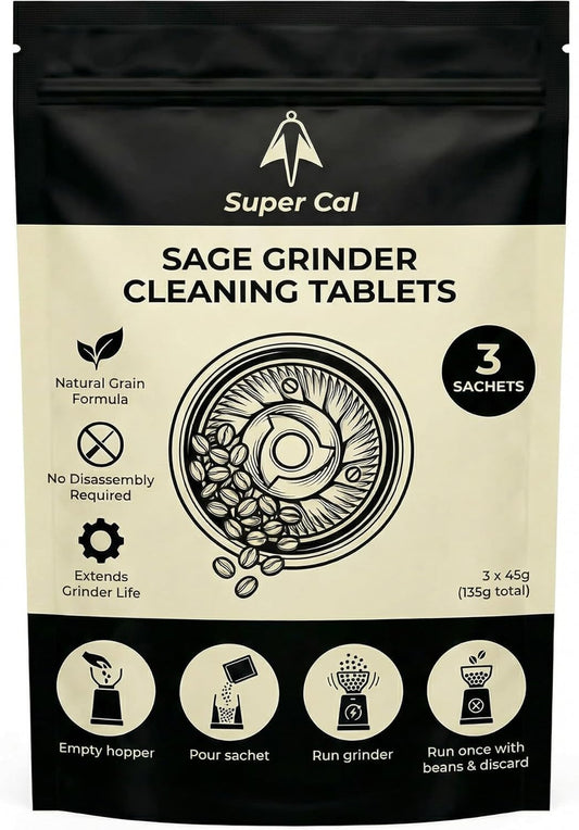 Super Cal Coffee Grinder Cleaning Tablets – 3 x 45g Sachets