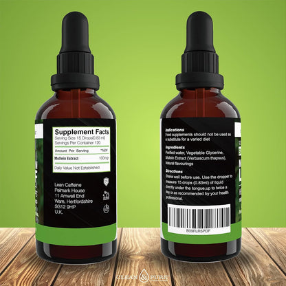 Clean & Pure Mullein Leaf Extract Liquid Drops 100ml