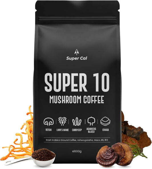 Super Cal Mushroom Coffee Ground with Lion’s Mane – 600g