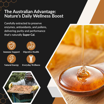 Super Cal Active Eucalypt Raw Honey TA10+ | MGO 250+ Equivalent | 500g