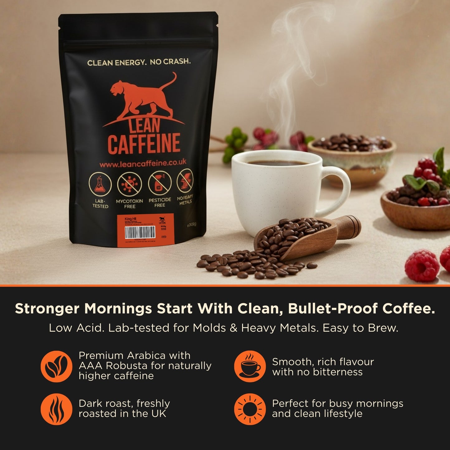 Lean Caffeine High Caffeine Coffee Beans