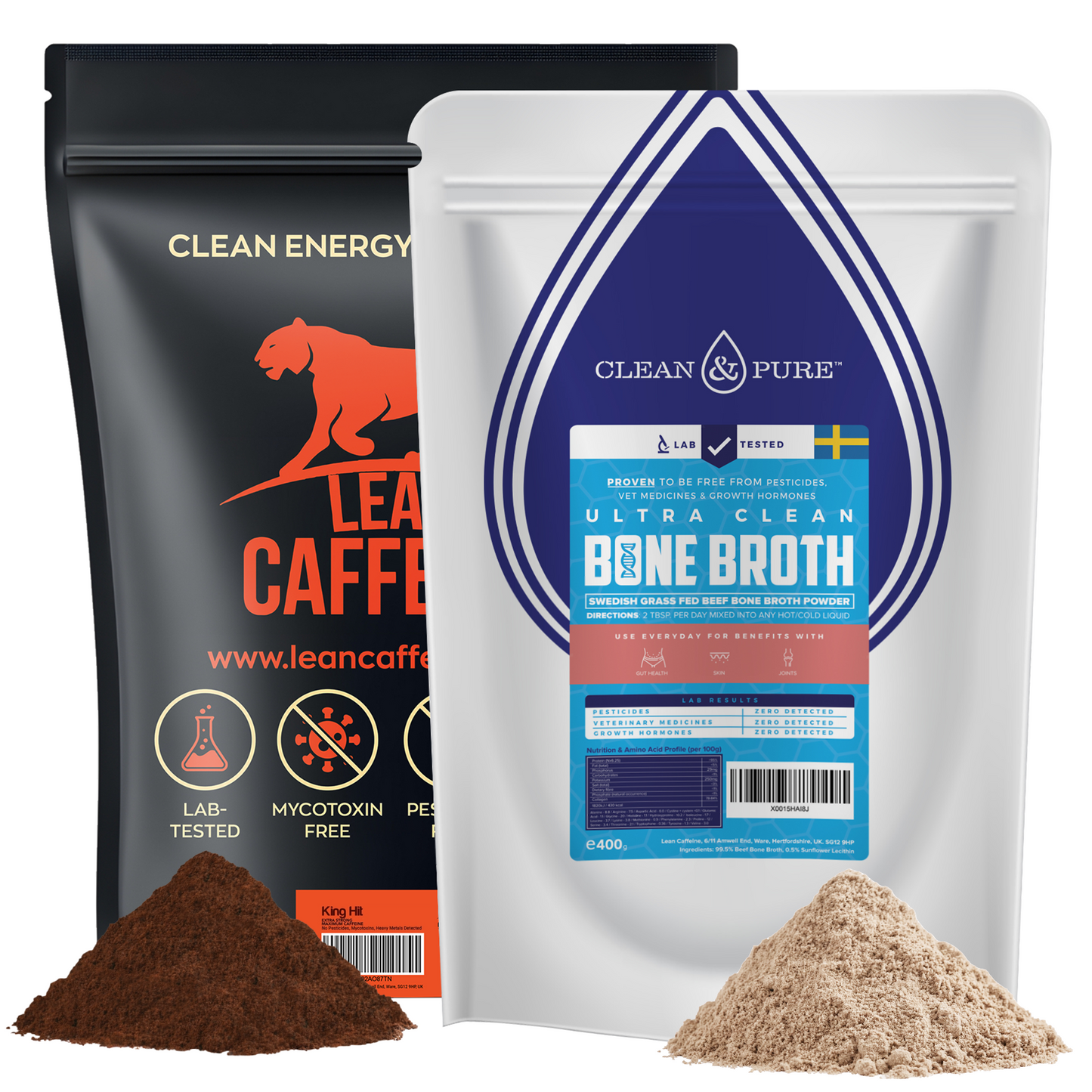 High Caffeine 908g + Bone Broth Bundle