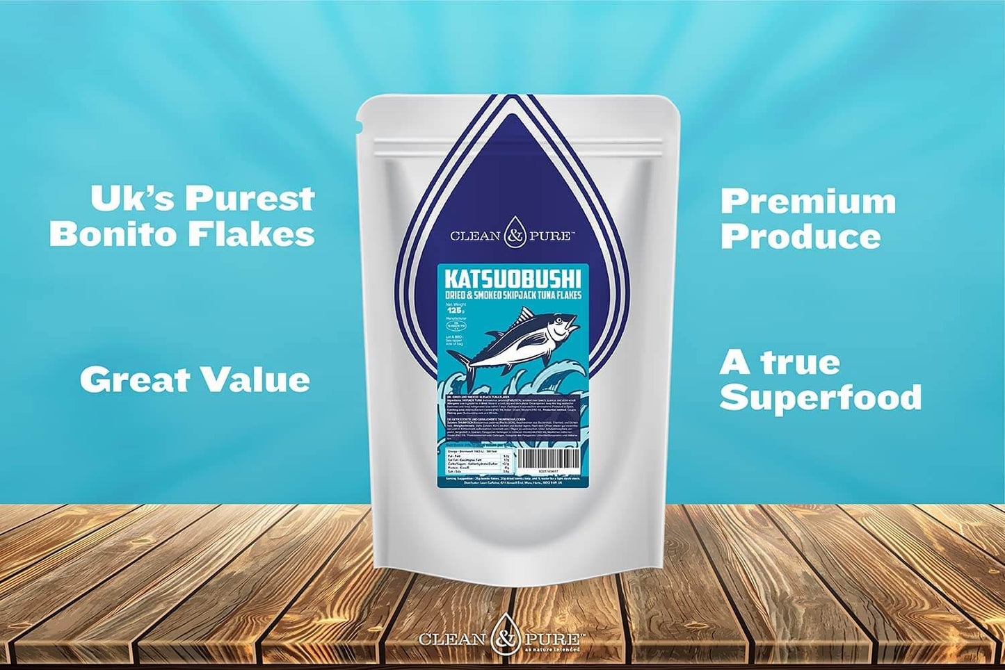 Clean & Pure Bonito Flakes Marketing