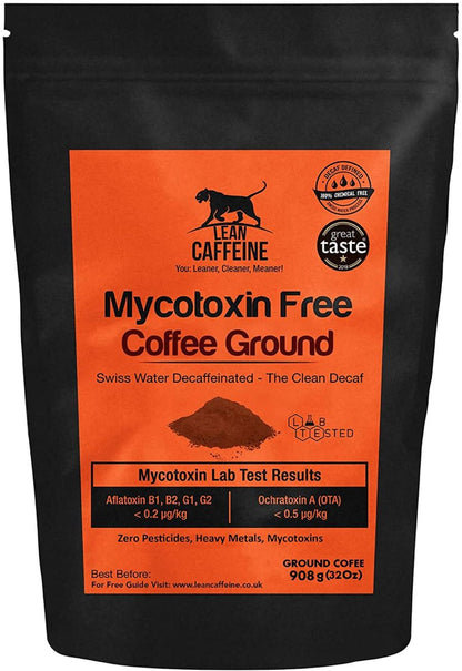 Lean Caffeine Bulletproof Decaf Ground Coffee 908g