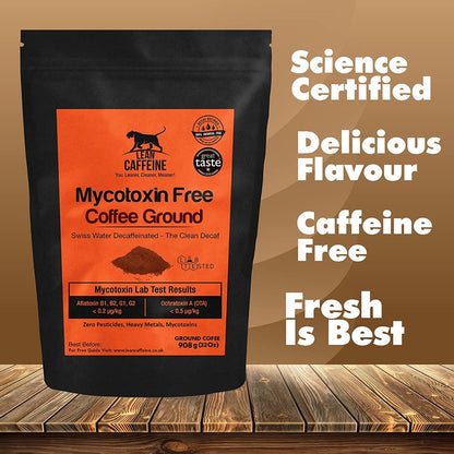 Lean Caffeine Bulletproof Decaf Ground Coffee Marketing